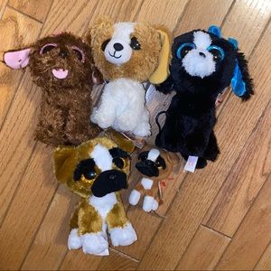 Ty Beanie Boo Puppy Dog Set